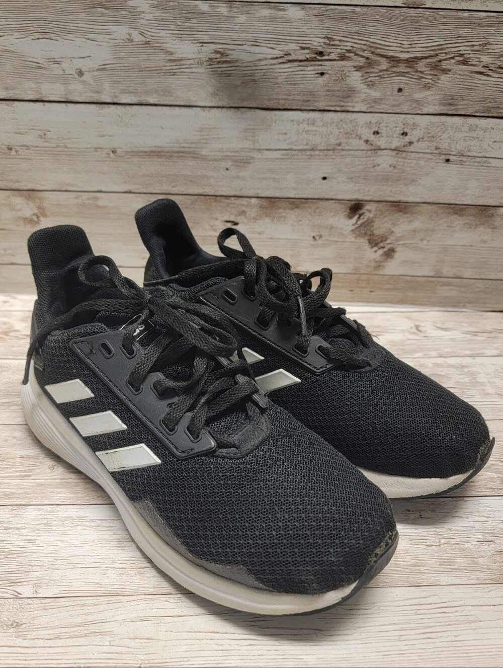 Adidas Duramo 9 GS Core Black/Footwear White Unisex Sneakers (BB7061) Size 2